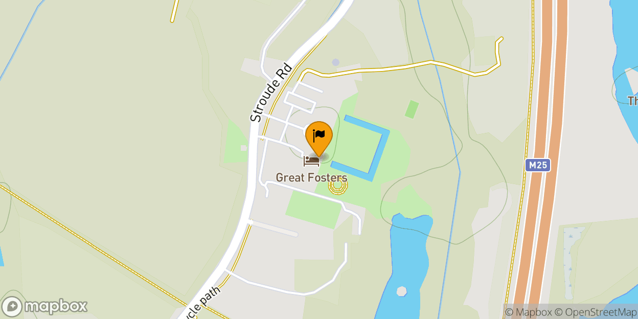Map of Great Fosters