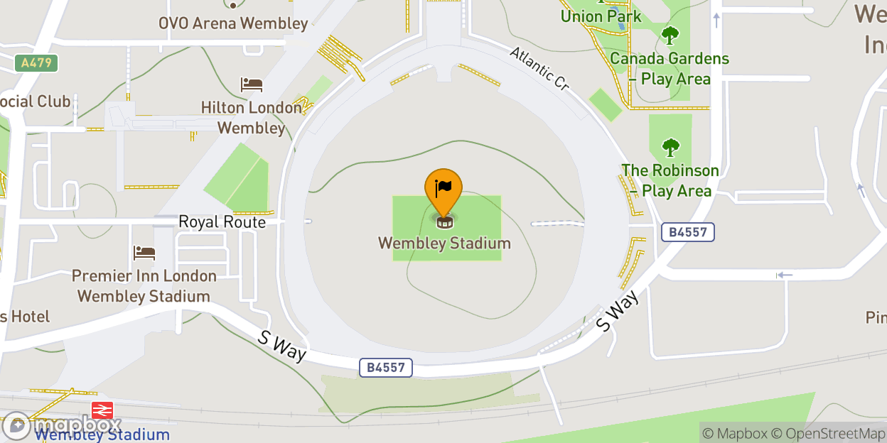 Map of Wembley Stadium
