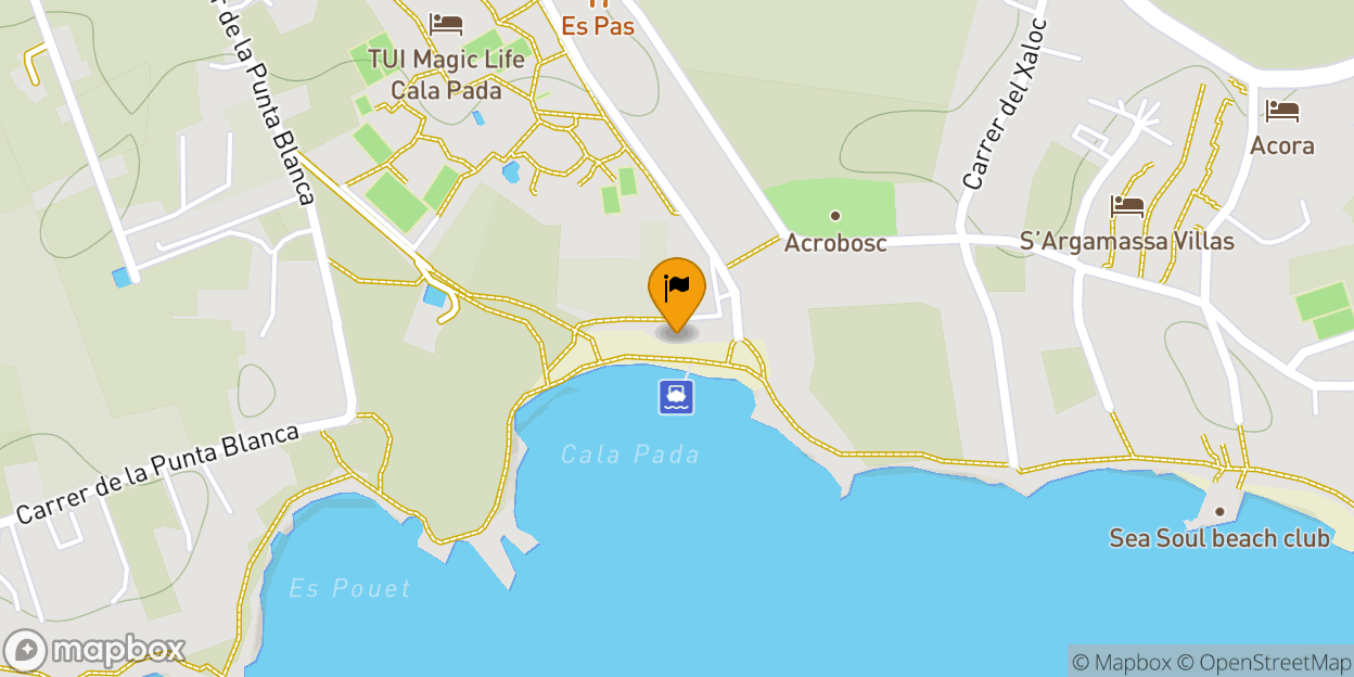 Map of Cala Pada