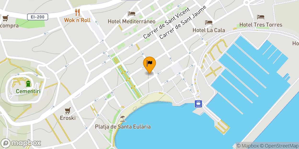 Map of Santa Eulària des Riu