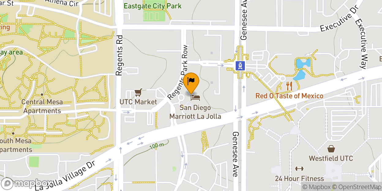 Map of San Diego Marriott La Jolla