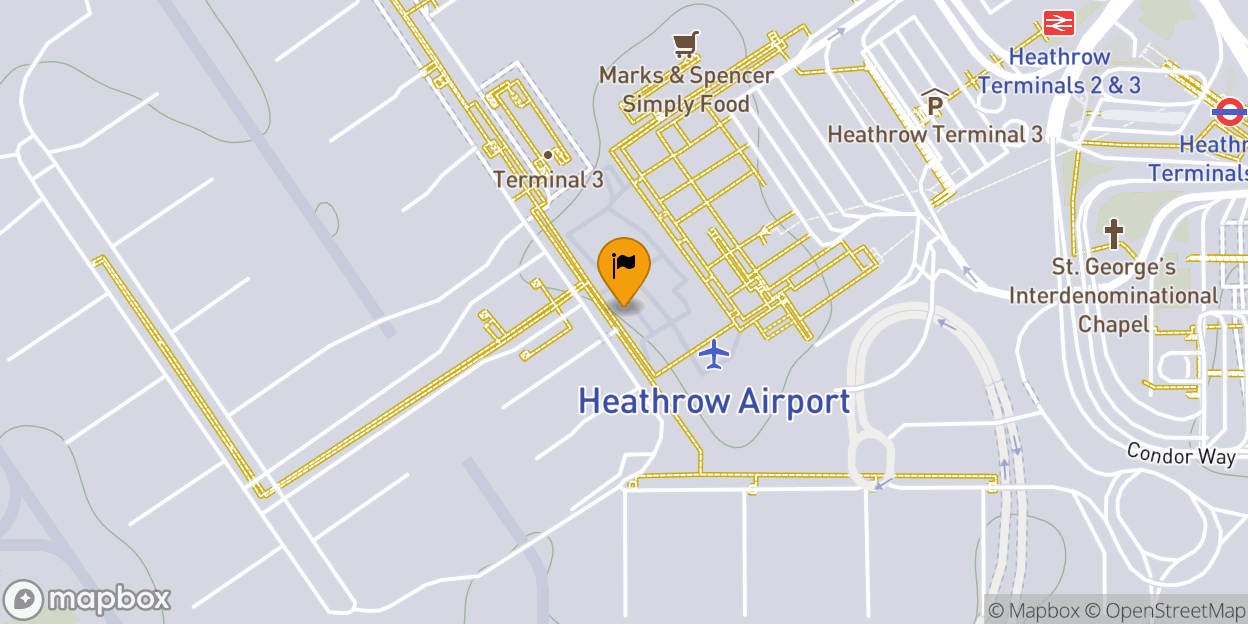 Map of London Heathrow Airport (LHR)