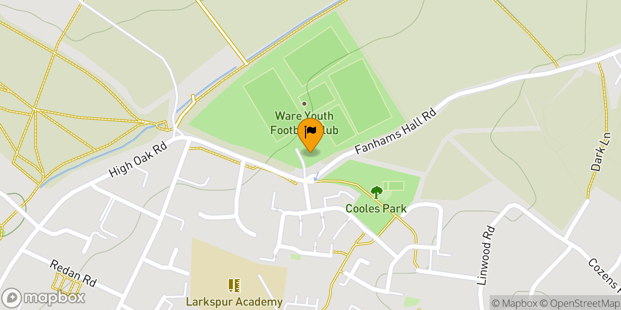 Map of Ware Youth FC