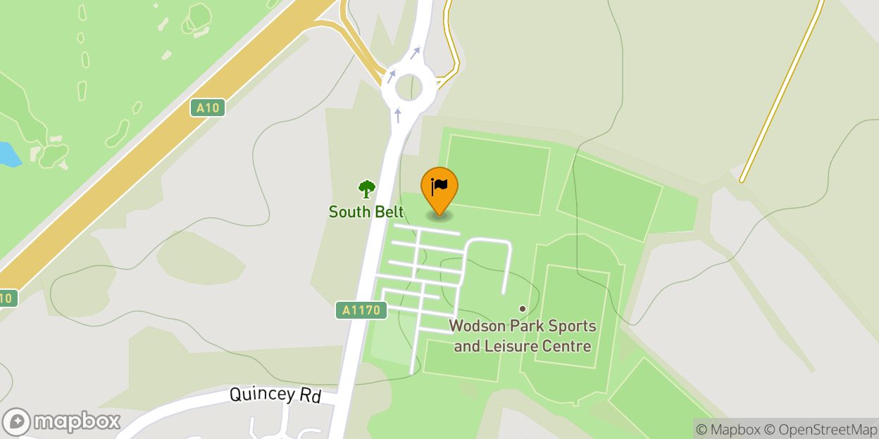 Map of Wodson Park - Ware FC